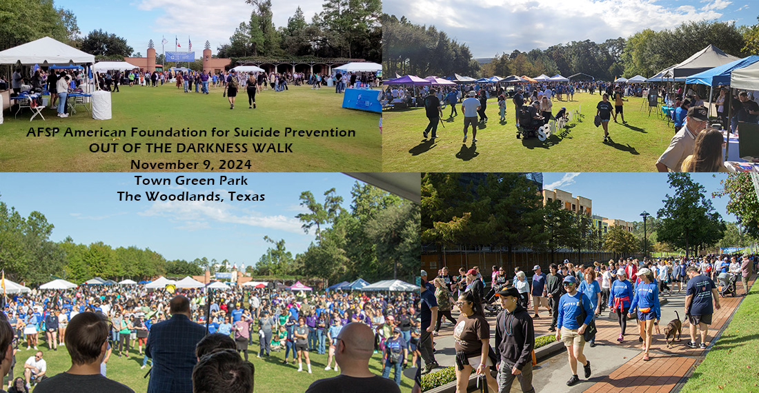 Joseph James Performing at AFSP's Out Of The Darkness Walk, The Woodlands, Texas, November 9, 2024